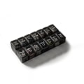 Miniatyrbild 8 av 8: 7 dagar veckovis case 14grids medicin tablett dispenserorgan White+Black
