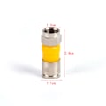 Miniatyrbild 8 av 8: 10st RG6 F Typ Kompression 2,8cm Snap Seal Plug Connector Wat