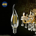 Miniatyrbild 3 av 8: Dimbar E14-lampa LED 2W 4W 6W Edison Retro Filament Candle Lig Light yellow 4W