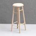 Miniatyrbild 1 av 8: 1:12 Dockhus Miniatyr hög pall Barpall Rund pall modell Apricot