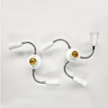 Miniatyrbild 3 av 8: Justerbar White E27 Base Light Socket Splitter LED-lampor Holde C