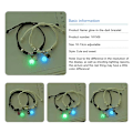 Miniatyrbild 2 av 8: 1 Par Luminous Star Moon Cat Armband Par Charm Handmade Adj A3