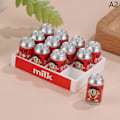 Miniatyrbild 1 av 8: 1Set Dollhouse Miniature Simulation Mini Drink Milk Set Toys DI A2