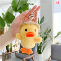 Miniatyrbild 7 av 7: Duck Chicken Kawaii Plushie Nyckelring Berlocker för ryggsäckar Mjuk A1