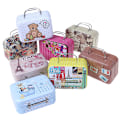 Miniatyrbild 7 av 8: Fashion Metal Mini resväska för dockor Miniatyrleksaker Trunk Doll A7