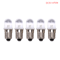 Miniatyrbild 1 av 8: 5st E10 LED-lampa DC 3V 4,5V Instrument Glödlampa Indikatorlampa Fla white DC3V