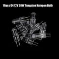 Miniatyrbild 1 av 8: 10st G4 12V 20W Bright Halogen Light G4 Low Voltage Halogen La