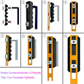 Miniatyrbilde 7 av 8: M Lok Picatinny Rail 5 7 9 11 13 Spor Mlok Scope Mount Weaver Nylon Picatinny Siderail 0.3