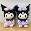 Miniatyrbillede 5 af 6: Søde My Melody Tegneserie Kuromi Plyslegetøj Klassisk Sort Klassisk Sort classic black
