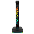 Miniatyrbild 4 av 5: RGB-hörlursstativ för spelheadset med 2 USB-laddare och 3,5 mm-port