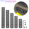 Miniatyrbilde 4 av 8: M Lok Picatinny Rail 5 7 9 11 13 Spor Mlok Scope Mount Weaver Nylon Picatinny Siderail 0.3