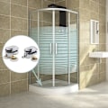 Miniatyrbilde 5 av 5: Doble hjul for dusjdører, skyvehjul for dører, erstatningshjul for dusjkabinett for 14 mm glasshull