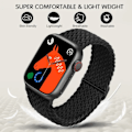 Pikkukuva 3 / 6: 5 kpl kudottu Solo Loop -ranneke, yhteensopiva Apple Watch -rannekkeen 40 mm, 38 mm, 41 mm kanssa naisille ja miehille, säädettävä nylon, joustava, urheiluranneke B B 42/44/45/49mm