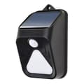 Solljusdriven rörelsesensorlarm utomhus solcellssiren Black