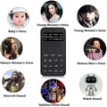 Miniatyrbillede 3 af 5: Mikrofon med stemmeeffekter og 8 tilstande til telefonoptagelse og karaokesessioner Black