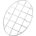 Pikkukuva 5 / 7: Jäähdytysteline ruostumattomasta teräksestä, paksu lankateline leivontaan, jäähdytykseen, grillausteline, keittiöväline 1 kpl (25 x 17 x 2 cm)
