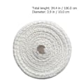 Miniatyrbillede 3 af 3: 4 stk. Kødkødsrulle Bomuldssok Elastisk Kødkøds Pølse Net White 100X10cm