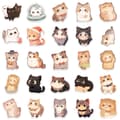 Waterproof Cat Sticker for Water Bottle Scrapbook Journal Laptop Phone
