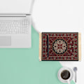 Miniatyrbild 2 av 2: Mattmusmatta Orientalisk Persisk Mattmusmatta Datormusmatta för Bordsdekoration