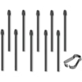 Miniatyrbillede 1 af 2: 10 stk. Markeringspens-spidser/nibber til udskiftning til Boox Pen2 Pro, Tab X, Max Lumi2, Note Air2, Note Air2 Plus, Nova Air C Stylus Pen (10 stk. spidser/sorte)