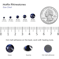 Pikkukuva 4 / 4: 3000 kpl Montana Hotfix Strass -kiviä, SS16, 3,8-4,0 mm askarteluun ja vaatteisiin, Montana Montana SS16