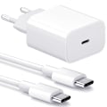 Miniatyrbilde 3 av 3: iPhone Lader - Hurtiglader - Adapter + Kabel 20W USB-C Hvit Whit White one size