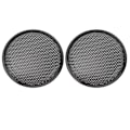 Miniatyrbillede 7 af 8: 2 stk. Højttalergitter 8 tommer Bil Autocamper Sort Metal Jern Subwoofer Netgitter 0.3