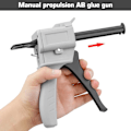 Miniatyrbillede 2 af 5: 50 ml epoxy dispenserpistol, AB epoxy limpistol 1:1 forhold til limning, grå