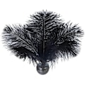 Miniatyrbillede 1 af 5: 24 stk Naturlige Sorte Strudsefjer Plymer 8-10 tommer (20-25 cm) Bulk til DIY Halloween Dekorationer, Bryllupsfest Midtpunkter, Gatsby Dekorationer