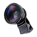 Pikkukuva 2 / 5: Yleismallin Mobiili Ammattimainen 37MM 0.45X 49UV Superlaajakulma + Makro 2-in-1 Puhelinlinssi [DB]
