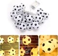 Fodbold Lysslinge LED Fodbold Lysslinge 1,5M Batteridrevet Fodboldformet Lysslinge til Fodboldtema Fest