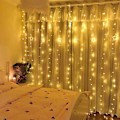 Miniatyrbillede 5 af 5: Jul USB LED-gardinlyskæde Feston LED-lys Juletræslys Dekorationer 2024 Feriebryllup Dekorativ Lysgardin (FMY) Varm Hvid Warm White 3x1M