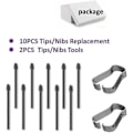 Miniatyrbillede 2 af 2: 10 stk. Markeringspens-spidser/nibber til udskiftning til Boox Pen2 Pro, Tab X, Max Lumi2, Note Air2, Note Air2 Plus, Nova Air C Stylus Pen (10 stk. spidser/sorte)