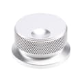 38X20mm Solid Knopp i Helt Aluminiumlegering Präglad Potentiometerbrytare Ljudförstärkare Volymknopp Silver Silver