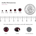 Miniatyrbild 4 av 4: 1600 st Ametist Hotfix Strassstenar, SS20, 4,6-4,8 mm för Hantverk & Kläder Amethyst Amethyst SS20