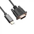 Miniatyrbillede 1 af 5: USB C til VGA-kabel 1,8 m, USB Type C til VGA-kabel, egnet til USB 3.1-enheder - Egnet til black