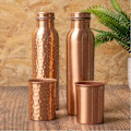 Miniatyrbilde 3 av 5: Flaske - 100% kobberflaske for Ayurveda - Ed