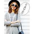Miniatyrbilde 4 av 5: Vintage genser sjal klips Retro Cardigan Brosje Klips White