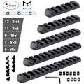 Miniatyrbilde 8 av 8: M Lok Picatinny Rail 5 7 9 11 13 Spor Mlok Scope Mount Weaver Nylon Picatinny Siderail 0.3