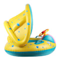Miniatyrbild 4 av 5: Baby Badring med Solskydd Styrratt Klocka Leksaker för Bebisar Barn Pojkar Flickor