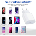 Miniatyrbillede 6 af 7: Oplader til Samsung - Hurtigoplader - Adapter + Kabel 20W USB-C Hvid 3-Pak Samsung（NT） 3-Pak 3-Pack Samsung