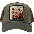 Miniatyrbillede 1 af 5: Goorin Bros. Truckerkeps Herre - Mesh Baseball Snapback Keps - The Farm-q Bear Green