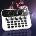 Miniatyrbillede 3 af 5: Mini Audio Interface Podcast Mixer til PC og Telefon Broadcast Optagelseseffekter Vit