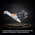 Pikkukuva 2 / 5: SQBB PCI-E Äänikortti 5.1 6-Kanavainen CMI8738 Piirisarja Audios Digitaalinen Työpöytä PCI-E Kortti