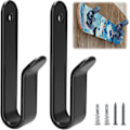 Miniatyrbillede 1 af 5: 2 stk. Vandrette Snowboard Vægmonteringsklips Snowboard Vægreol Snowboard Montering Opbevaring Snowboard Display Vægmontering