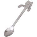 Miniatyrbilde 5 av 6: Mini kaffeskjeer i rustfritt stål med kattemotiv, 4 stk, for te, suppe og sukker