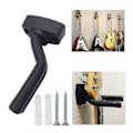 Miniatyrbild 2 av 5: 5-pack svart gitarrhängare Väggmonterad display med skruvar Passar gitarrer