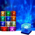 Miniatyrbilde 4 av 5: Aurora Nordlys Lampe, Wave-Cube Lampe, Projektor, 16 Farger Vannbølgeeffekt Lys for Soverom