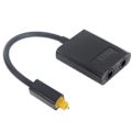 Miniatyrbillede 1 af 4: Toslink optisk splitter med dobbelte udgange