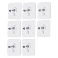 Miniatyrbild 1 av 5: Självhäftande väggmonteringsskruv 8-pack Transparent 12 mm
